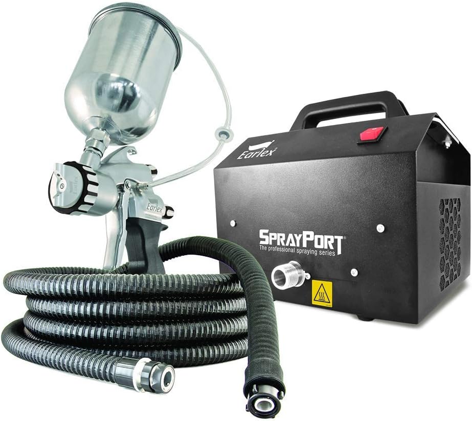 Earlex 0HV6003GUS SprayPort HVLP turbine sprayer with gravity-feed Pro-8 spray gun for woodworking and furniture finishing